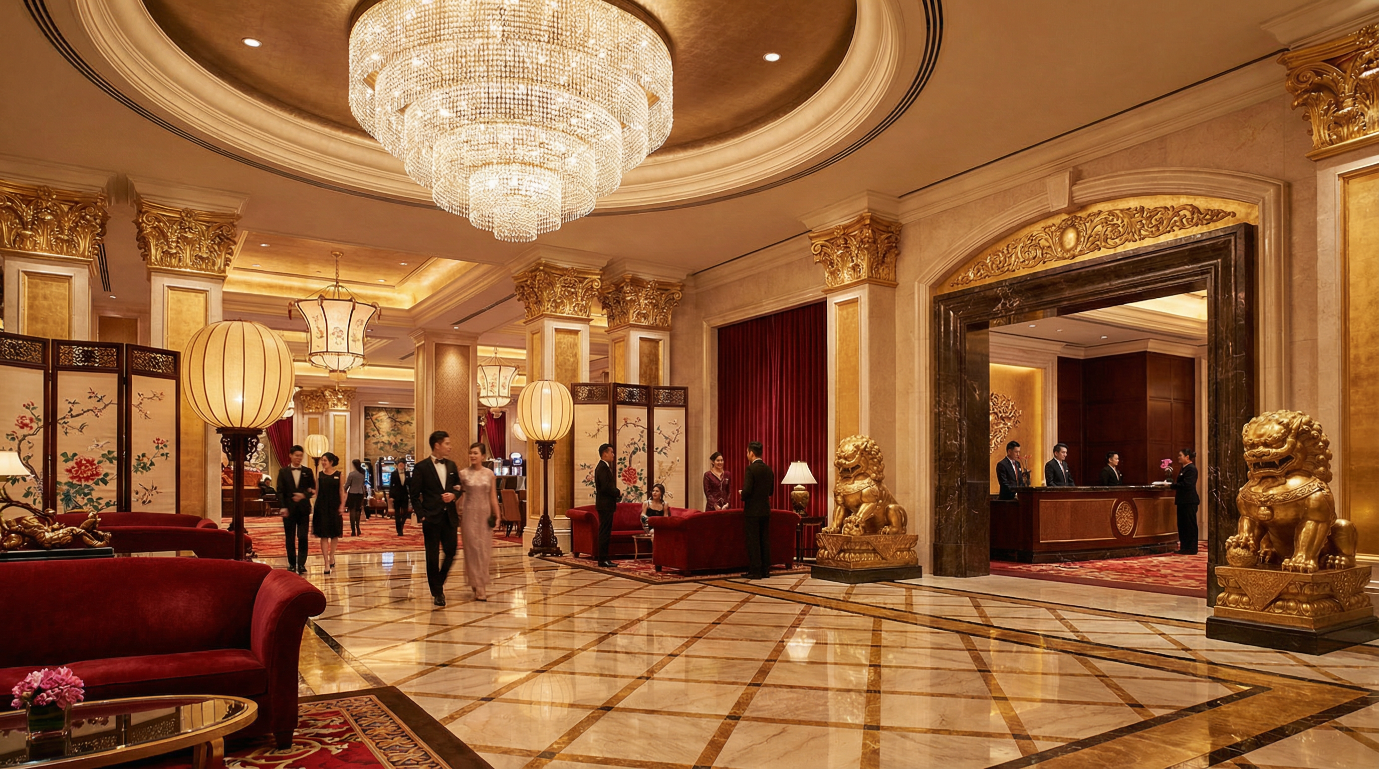 澳门豪华酒店大堂